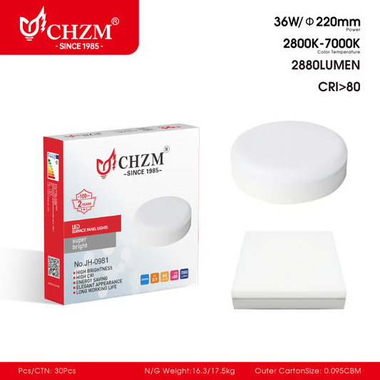 LED Surface frameless panel light