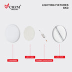 18W-48W Frameless LED Panel Light for Office & Indoor Spaces | CHZM Lighting