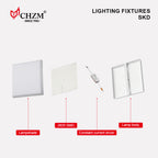 18W-48W Frameless LED Panel Light for Office & Indoor Spaces | CHZM Lighting