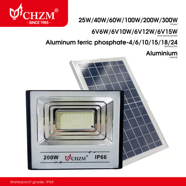 100W-500W Solar LED Flood Light Outdoor | CHZM Lighting — Wholesale LED Lighting | CHZM