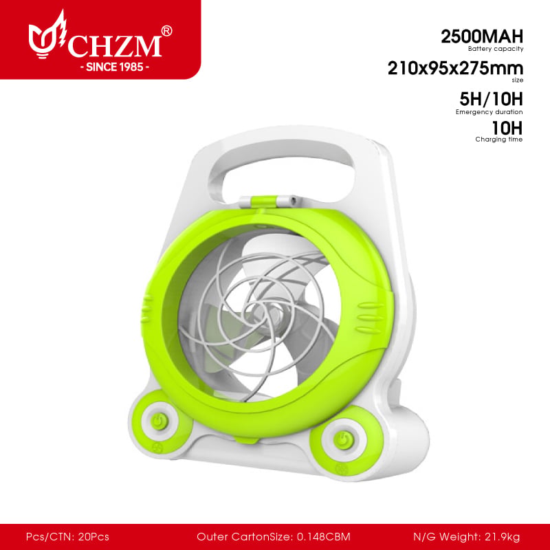 Rechargeable Emergency Fan Indoor | CHZM Lighting — Buy Wholesale | CHZM Lighting