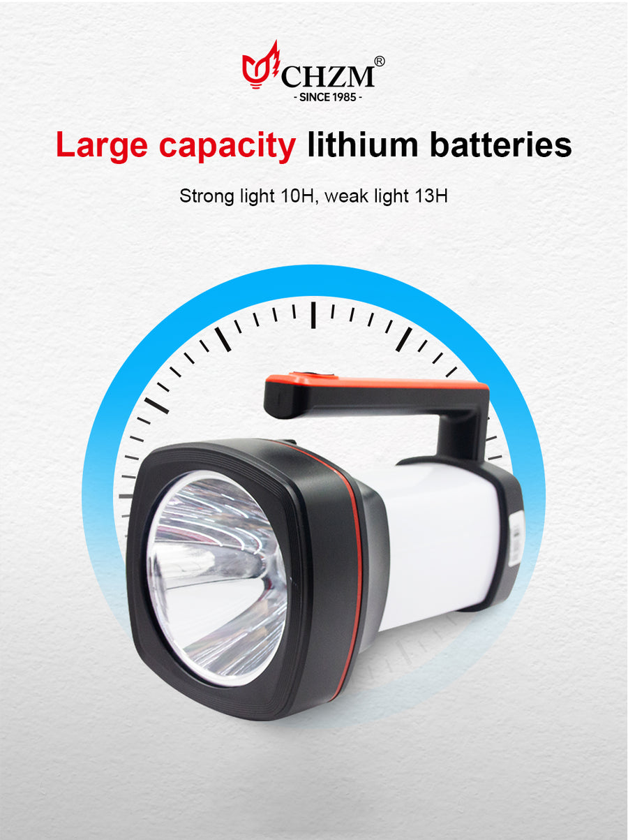 LED Searchlight Lamp, 10W Rechargeable Emergency Torch — Buy Wholesale | CHZM Lighting