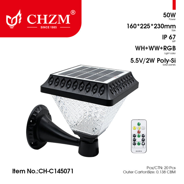 Solar Garden Light Outdoor | CHZM Lighting — Wholesale LED Lighting | CHZM
