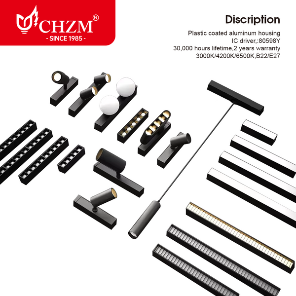 LED Magnetic Track Light for Office and Commercial Spaces | CHZM Lighting — Wholesale LED Lighting | CHZM