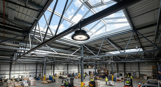 factory ceiling light installation guide — LED High Bay Light real-world application photo