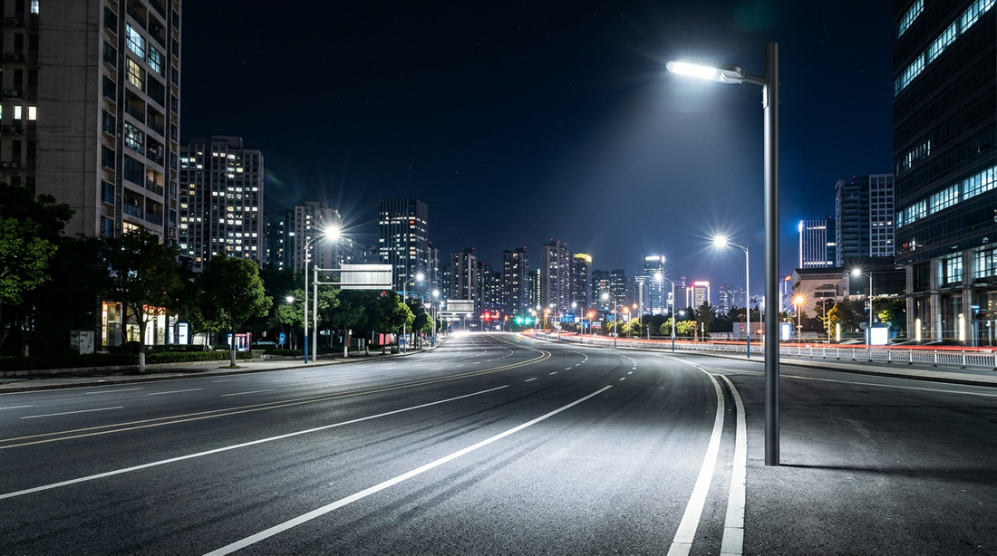 smart street lights can — LED Street Light real-world application photo