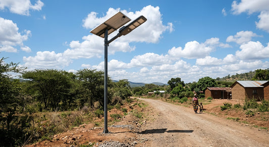 120w solar light troubleshooting — Solar LED Street Light real-world application photo