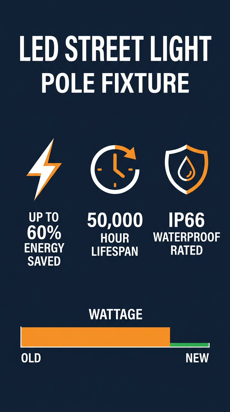 IP66 road lighting case study — LED Street Light real-world application photo