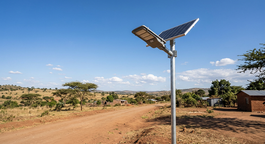 120w solar lamp install guide — Solar LED Street Light real-world application photo