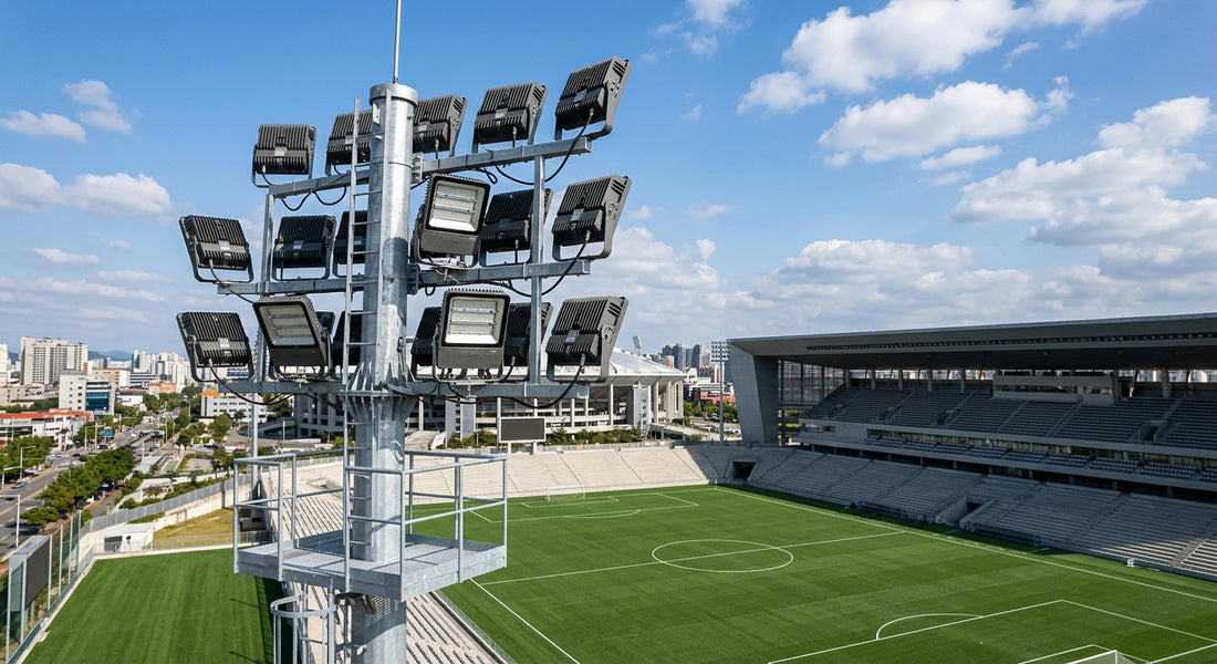 500w stadium lighting installation — LED Flood Light real-world application photo