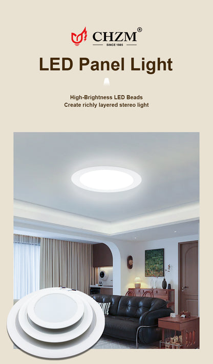 All-Plastic Integrated LED Downlight: Rust-proof & IP44 Moisture-proof for Office/Home