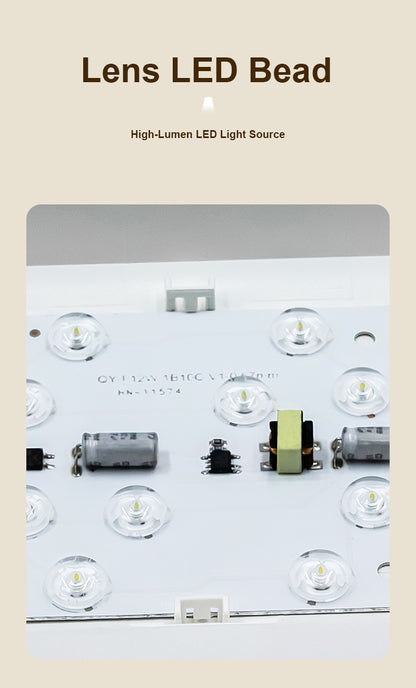 All-Plastic Integrated LED Downlight: Rust-proof & IP44 Moisture-proof for Office/Home