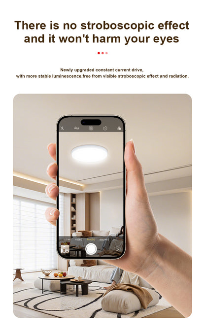 All-Plastic Integrated LED Downlight: Rust-proof & IP44 Moisture-proof for Office/Home