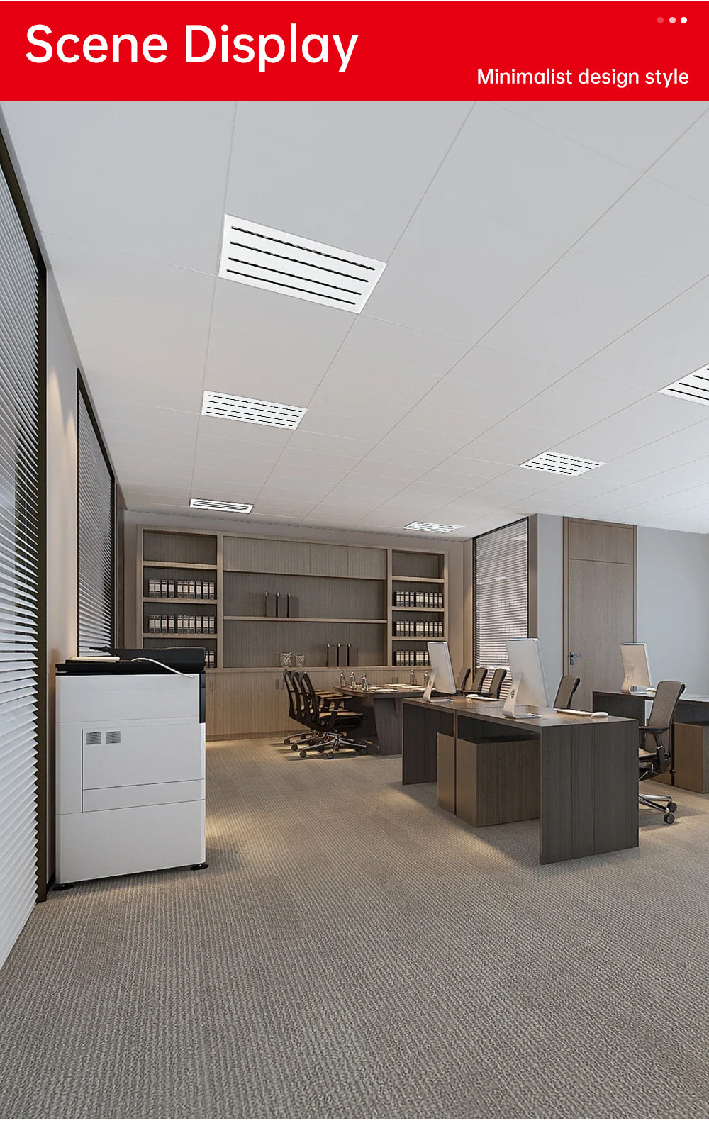 CHZM Anti-Glare LED Grill Panel Light 72W/96W - 595x595mm Recessed Office Ceiling Light - UGR<19 Low Glare Lighting