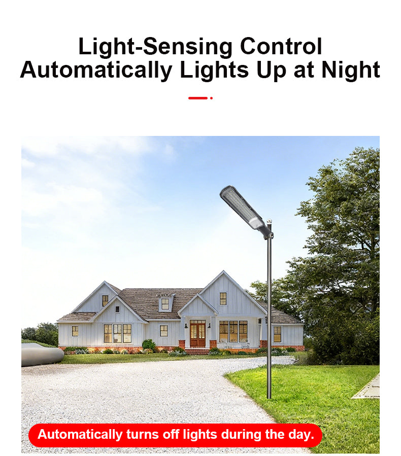 Light-controlled streetlights