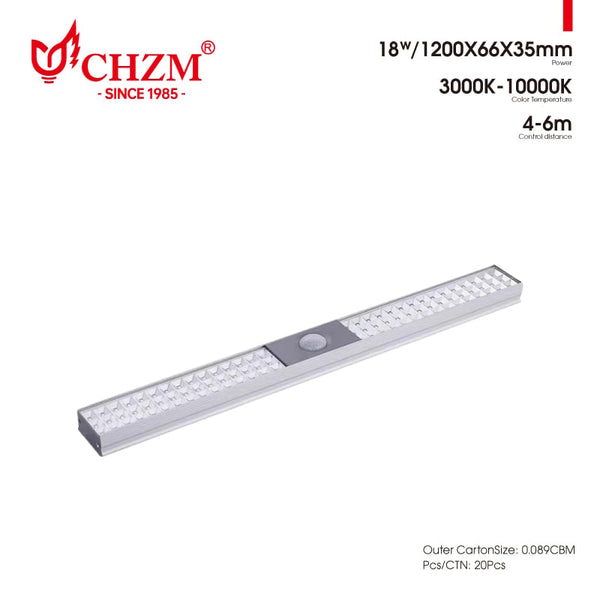 18W Radar Sensor Garage Light Tube | CHZM Lighting — Wholesale LED Lighting | CHZM