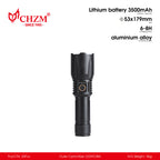 1200mAh LED Flashlight Emergency Light | CHZM Lighting
