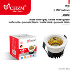 15W LED Downlight for Commercial Ceiling Lighting | CHZM Lighting