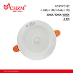 18W Induction LED Downlight with Motion Sensor | CHZM Lighting
