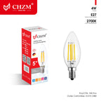 C37 Filament LED Bulb for Indoor Lighting | CHZM Lighting