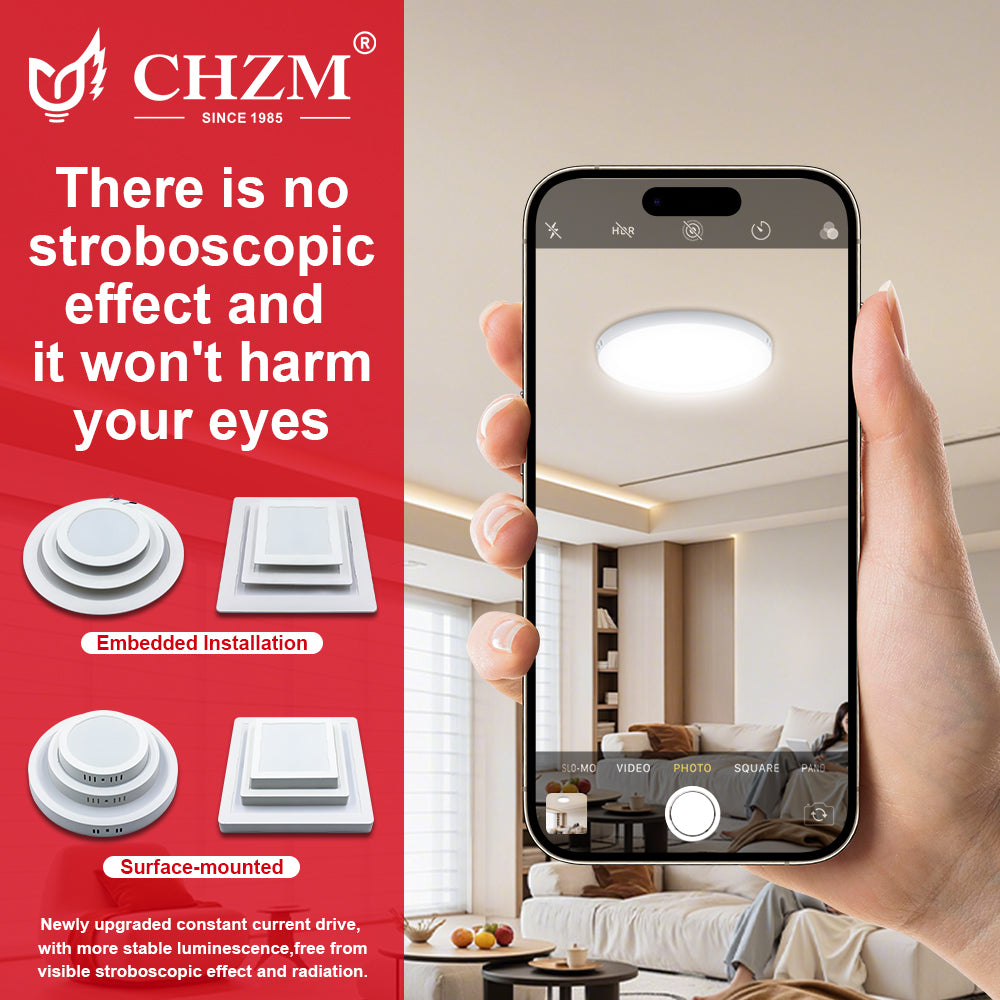 All-Plastic Integrated LED Downlight: Rust-proof & IP44 Moisture-proof for Office/Home