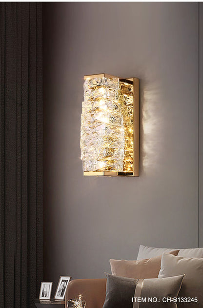 Crystal wall lamp