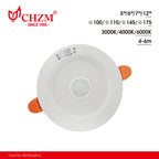 18W Induction LED Downlight with Motion Sensor | CHZM Lighting