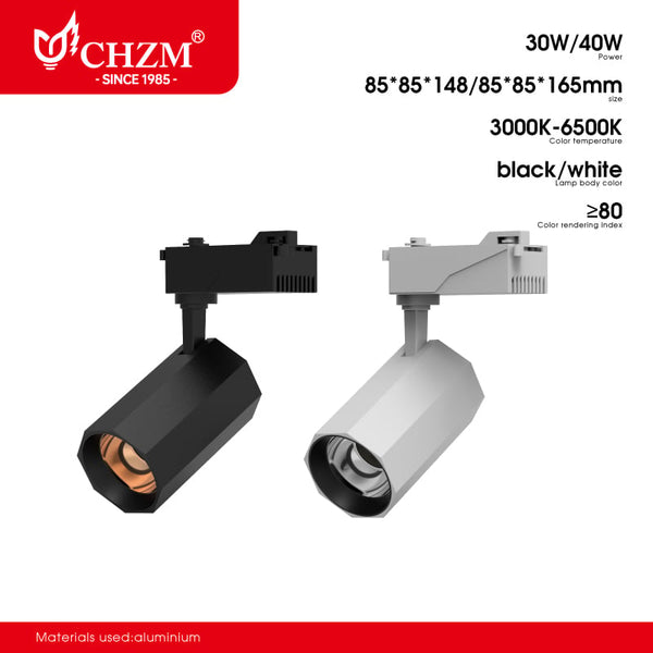 Adjustable LED Track Light for Commercial Spaces | CHZM Lighting — Wholesale LED Lighting | CHZM