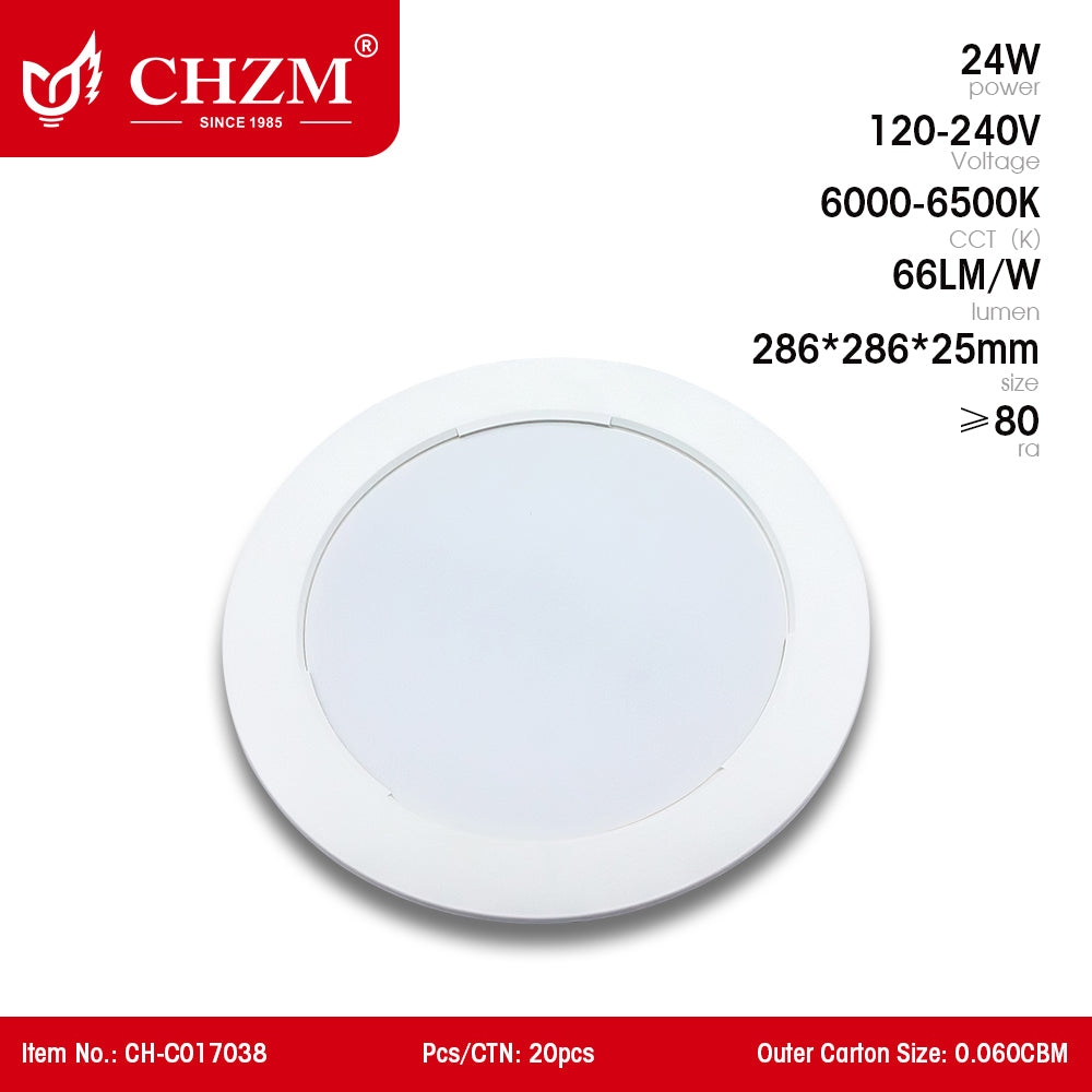 All-Plastic Integrated LED Downlight: Rust-proof & IP44 Moisture-proof for Office/Home
