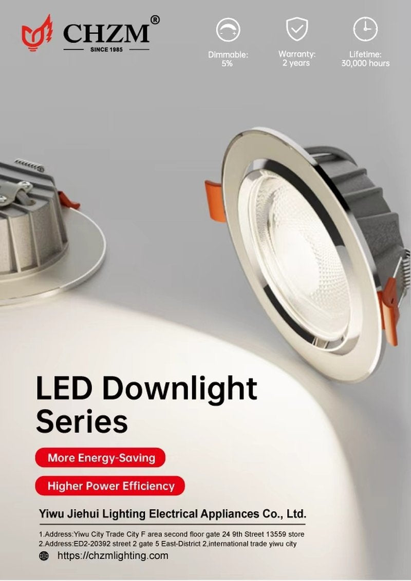 CHZM LED Downlight COB Series - Anti-Glare Recessed