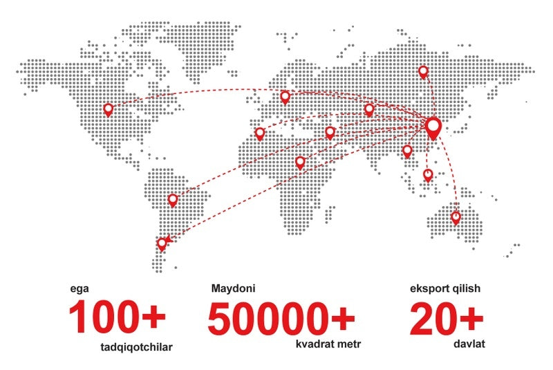 CHZM global export network covering 100 plus countries